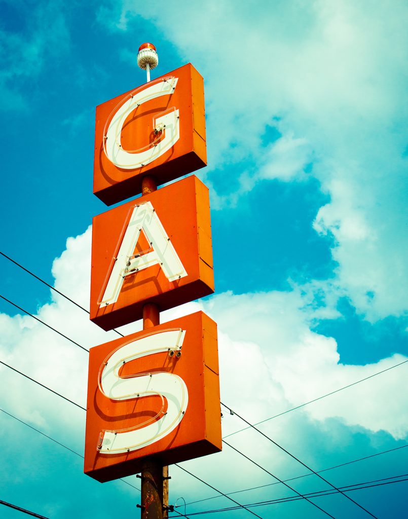 Vintage Gas Station Sign